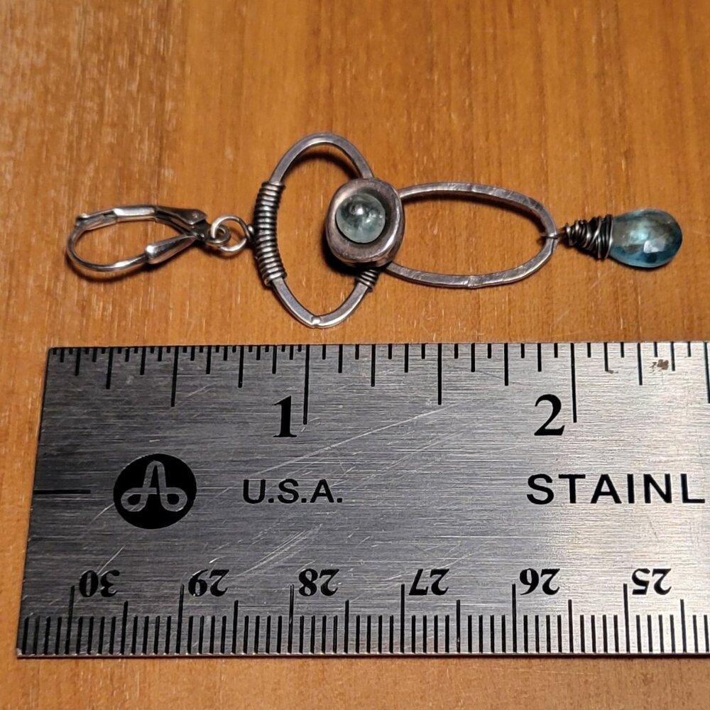 Handmade Boho Sterling Silver Earrings - Picture 5 of 9